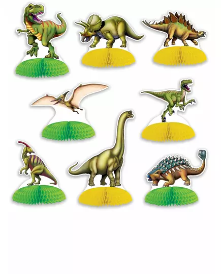 8 Mini centres de table Dinosaures
