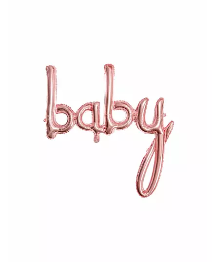 Roségouden aluminium baby ballon