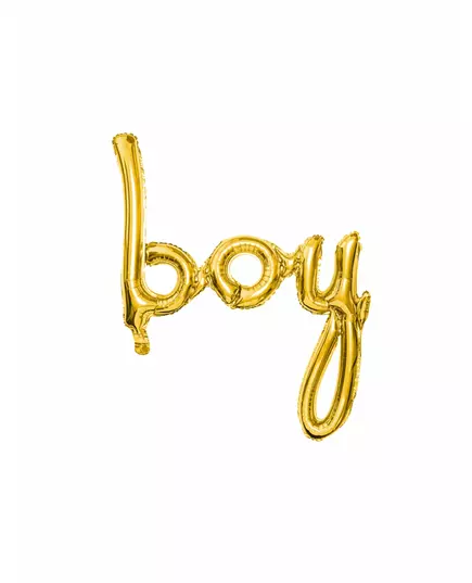 Ballon aluminium boy doré 63,5 x 74 cm