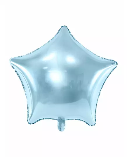 Ballon aluminium étoile turquoise 45 cm