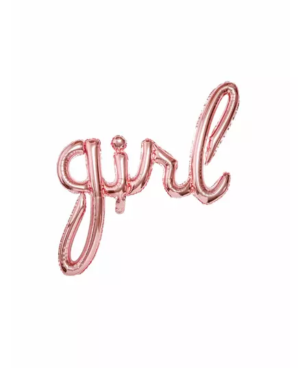 Roségouden aluminium girl ballon