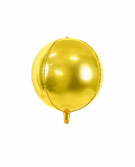 Ballon sphère en aluminium doré métallisé 40 cm