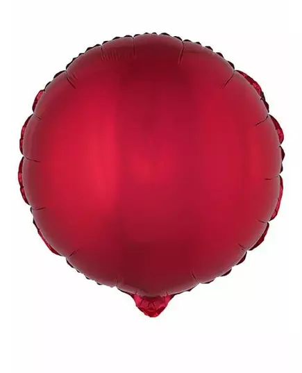 Ballon aluminium rond rouge 45 cm