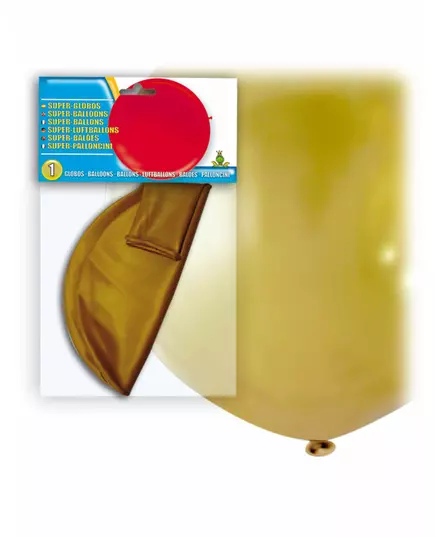Enorme goudkleurige latex ballon