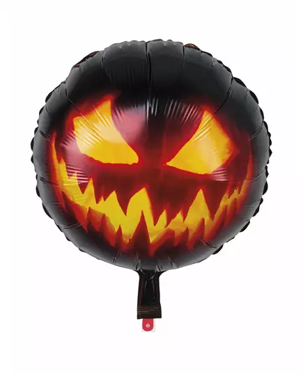 Ballon aluminium citrouille terrifiante 45 cm