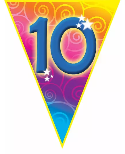 10 jaar verjaardagsslinger