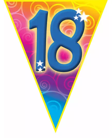 Guirlande fanions âge 18 ans 5 m