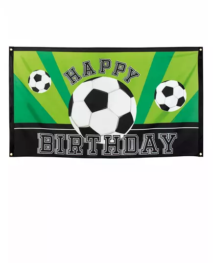 Bannière Happy birthday Foot party 90 X 150 cm