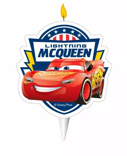 Bougie d'anniversaire Cars™ 2D 7,5 cm