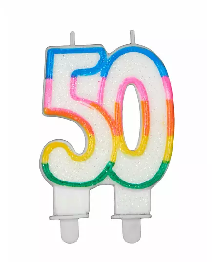 Nummer 50 verjaardagskaars