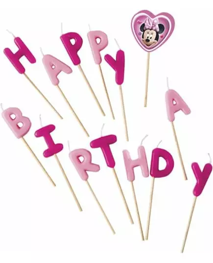Minnie™ Happy Birthday kaarsen