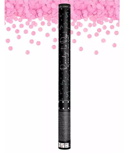Roze meisjesconfettikanon 60 cm