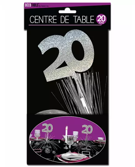 Tafeldecoratie 20 jaar