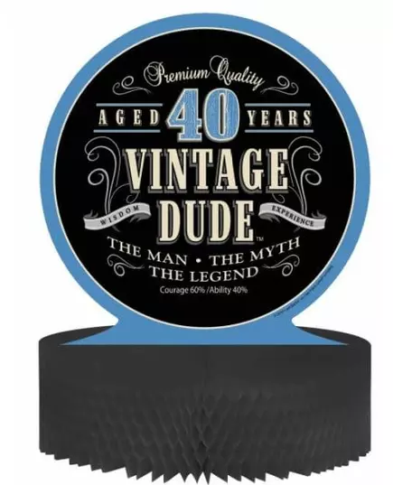 Tafeldecoratie Vintage 40 jaar