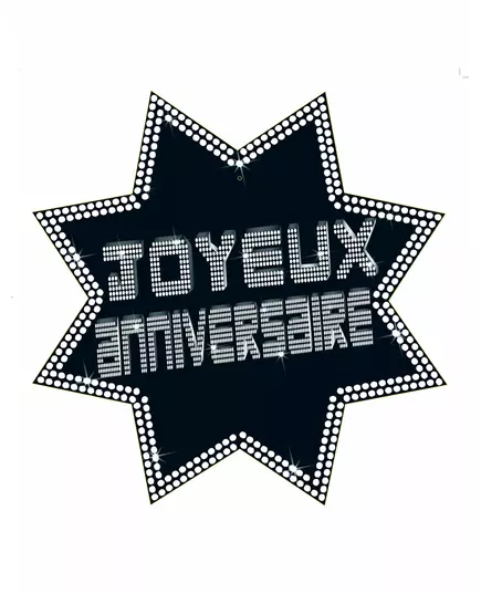 Joyeux Anniversaire ster decoratie