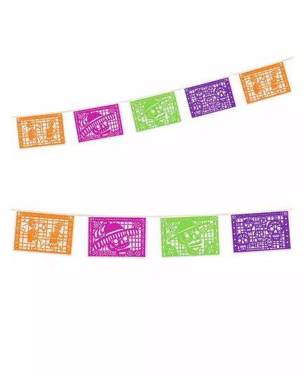 Guirlande Papel picado Dia de los muertos 360 x 20 cm