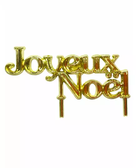 Décoration pour bûche Joyeux Noël 7 cm