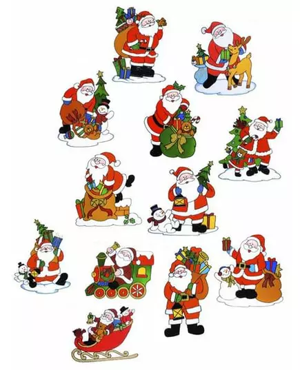 Décoration pour fenêtres Père Noël