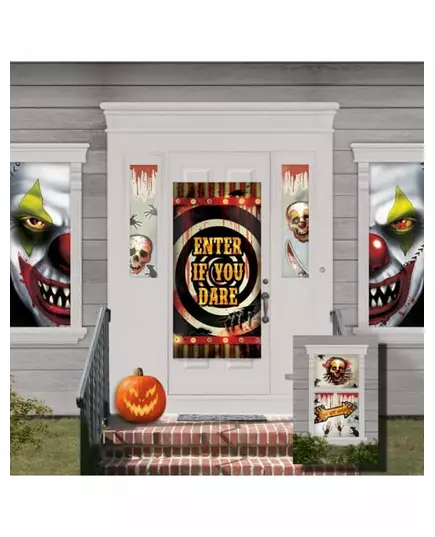 Set van Halloween huisversieringen