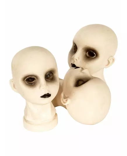 Décorations têtes de poupées cadavériques