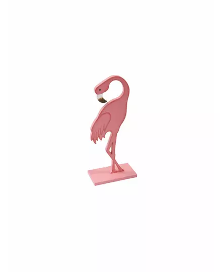 Roze flamingo decoratie op voet