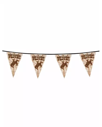 Guirlande fanions Western Wild West 6 m