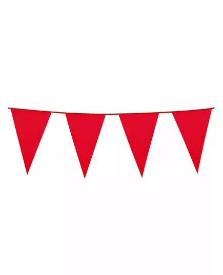 Guirlande à fanions rouges 10m