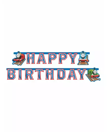 Guirlande en carton Happy Birthday Thomas et ses amis 180 x 15 cm