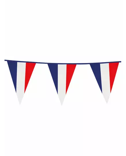 Guirlande à fanions drapeaux supporter France 10 m