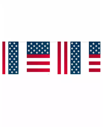 Guirlande fanions USA 10 mètres