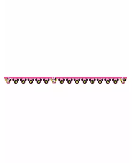 Guirlande happy birthday Minnie Happy™ 2 mètres
