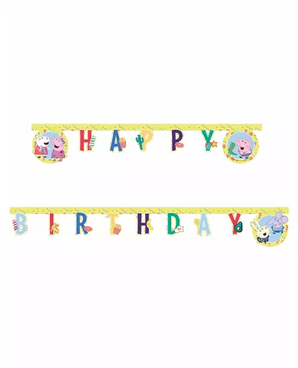 Guirlande Happy Birthday Peppa Pig™ 2 m