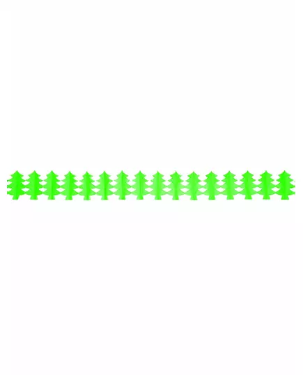 Papieren groene kerstboom slinger