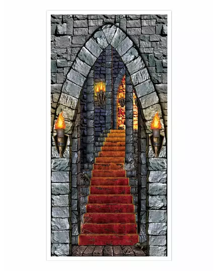 Duistere kasteel deur decoratie
