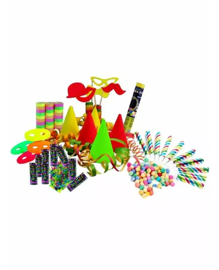 Fluo feestartikelen set voor 8 personen