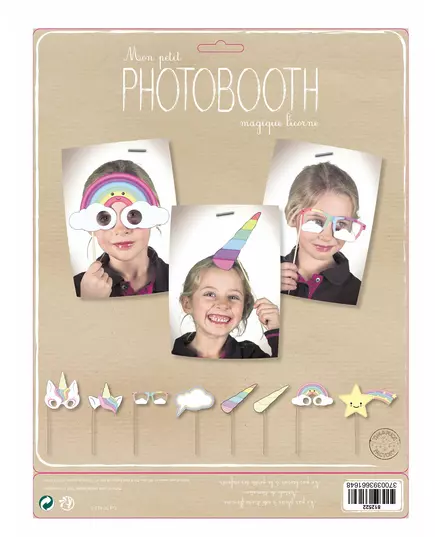 Kit photobooth bébé licorne 8 accessoires