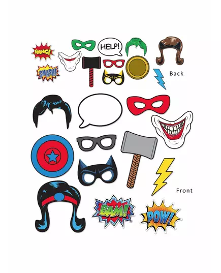 Superhelden photobooth set