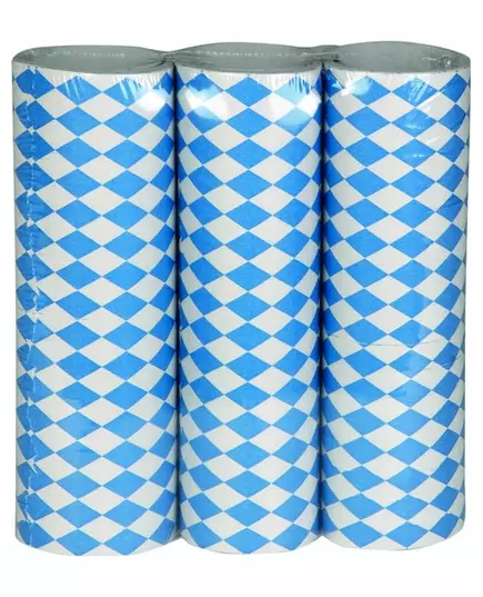 Lot 3 serpentins bleus et blancs Fête de la bière