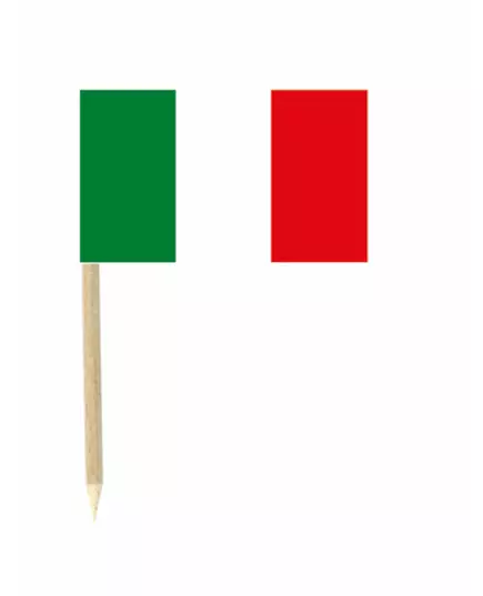 Lot de 50 drapeaux mini-piques Italie 3 x 5 cm