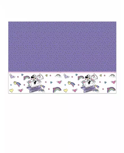 Nappe en plastique Minnie et la licorne™ 120 x 180 cm