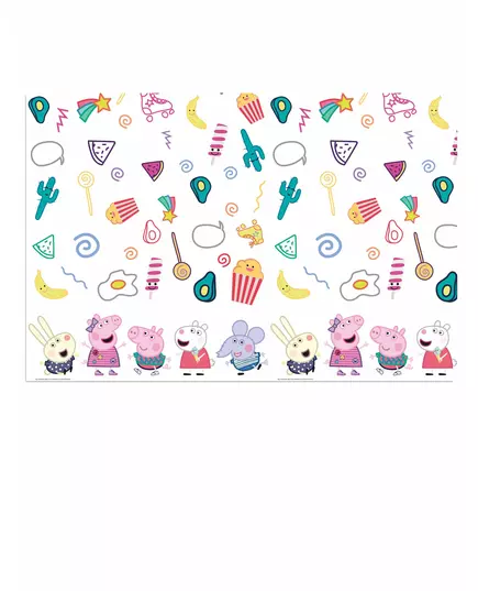 Kleurrijk plastic Peppa Pig™ tafelkleed