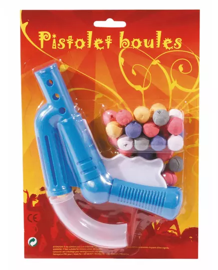Faux pistolet avec 30 boules sarbacanes