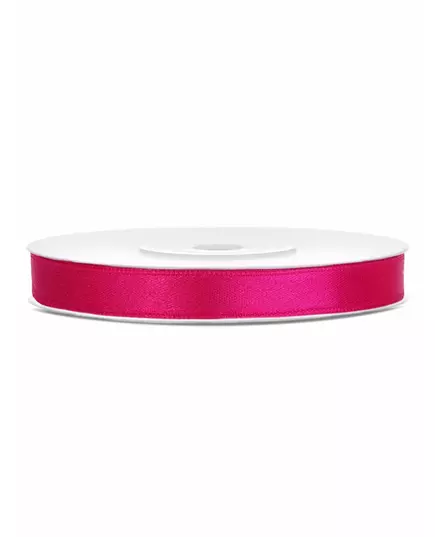 Ruban satin fuchsia 0.6 cm x 25 m