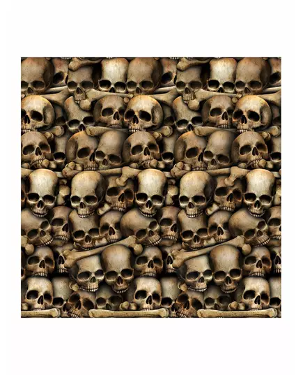 Décoration murale catacombes squelettes 1,2 x 9 m