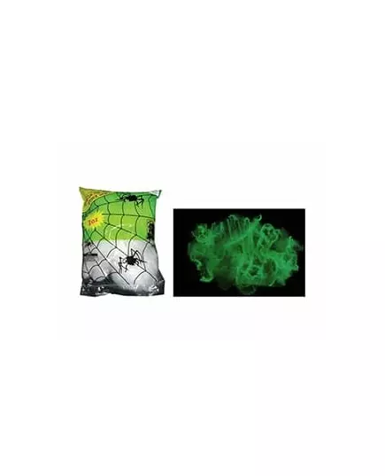 Fosforescerende spinnenweb decoratie