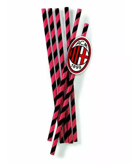 12 AC Milan™ rietjes 19,5 cm
