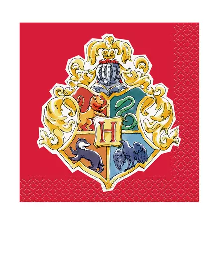 16 Petites serviettes Harry Potter™ 25 x 25 cm
