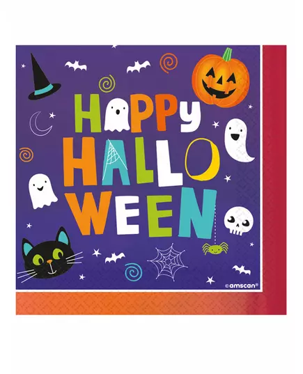 16 Halloween Friends papieren servetten 33x33 cm
