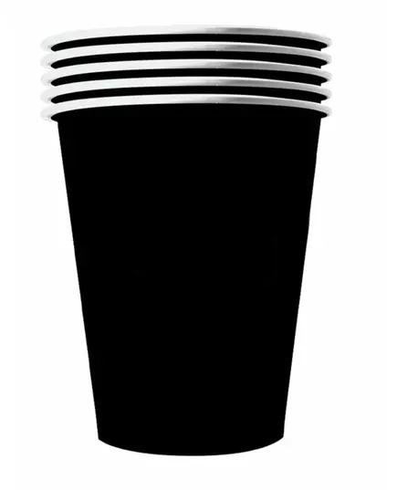 20 Gobelets américains carton recyclable noirs 53 cl