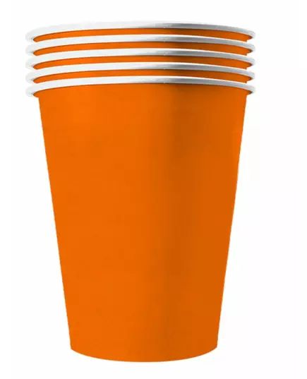 20 Gobelets américains carton recyclable orange 53cl
